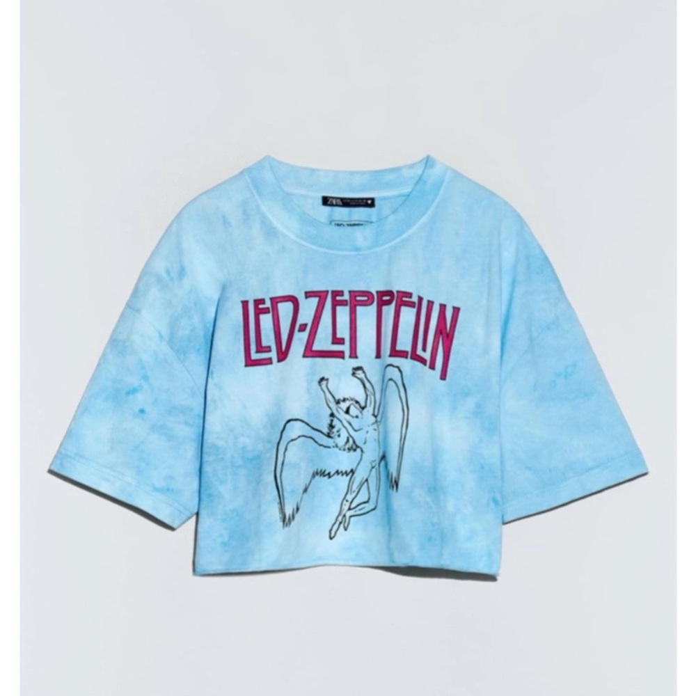Zara Led Zeppelin tie dye shirt